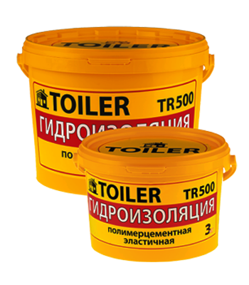 TOILER TR500  Гидроизоляция полимерцементная эластичная (сухая смесь) для наружных и внутрениих работ фото 1