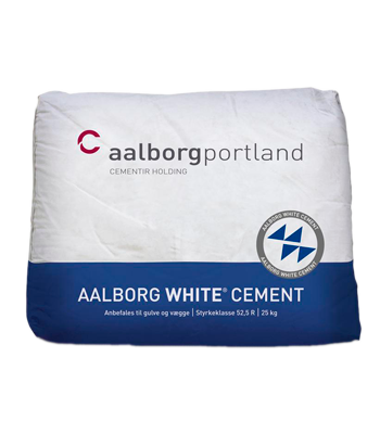 Белый цемент Aalborg White Cement CEM I 52.5R М600 (Египет) 50кг/мешок фото 1